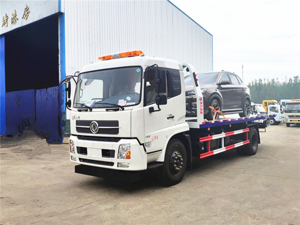 東風(fēng)天錦一拖二平板清障車