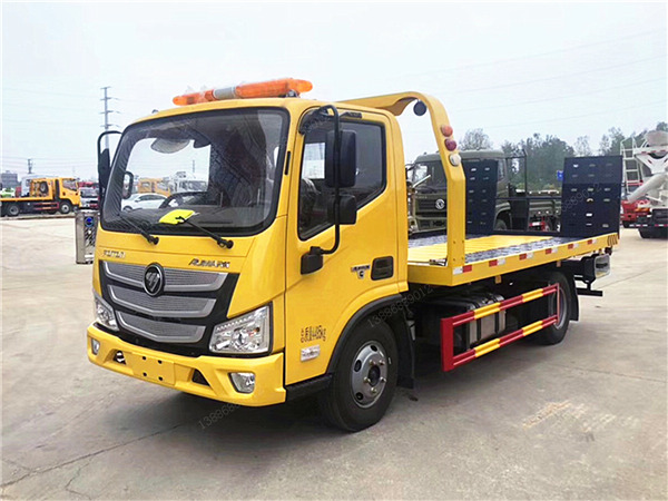 工程黃福田歐馬可S3一拖二國(guó)六藍(lán)牌清障車